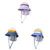 Childrens Sun Hat With Adjustable Foldable Design For Summer Outdoor Activities