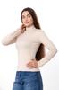 Women's angora long sleeve top – Decorative buttons on cuffs, Demi-season 8456-088 HC