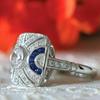 Huitan Luxury Temperament Lady Finger Ring Изысканная модная бижутерия для помолвки Яркие циркониевые обручальные кольца Аксессуары
