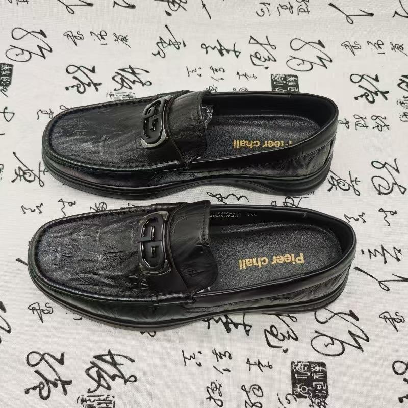 Высококачественные осенние деловые кожаные туфли на легкой подошве, мужские, из коровьей кожи, с круглым носком, трендовые, модные, повседневные мужские кожаные туфли