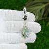Natural Chrysoprase Gemstone Jewelry 925 Sterling Silver Pendant For Women