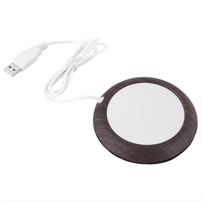USB-подогреватель для чашек, подогреватель для кружек, напитков, офисный подогреватель для чая и кофе, темное дерево