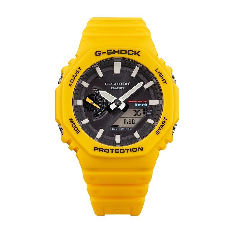 Casio Мужские кварцевые часы G-SHOCK GA-B2100C-9A с resin-корпусом, водозащитой 200 м, ударопрочные