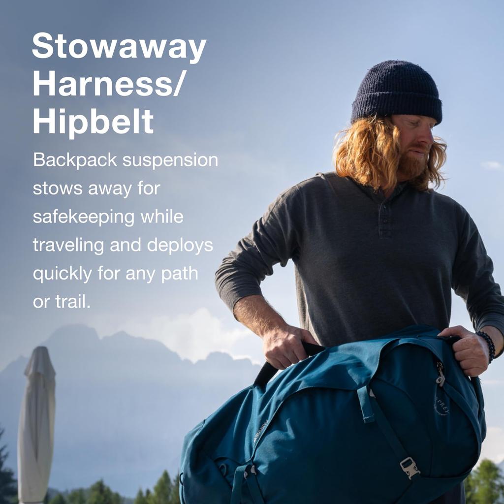 Osprey Farpoint 40L Дорожный рюкзак Tunnel Vision Серый Мужской