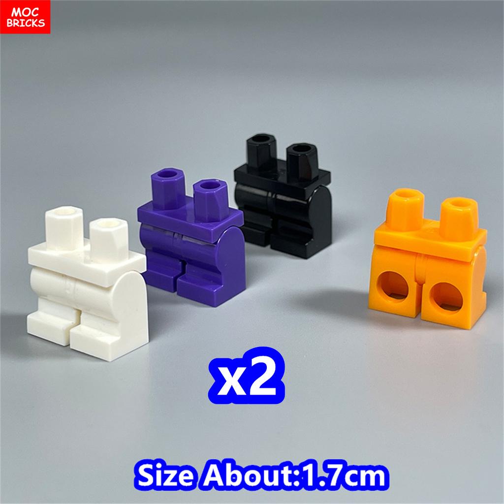 8 шт. Кубики MOC 17 мм Брюки Подвижные Короткие Ноги 970 см00 Часть Тела Одежда Модель Фигурка Сборка Строительные Блоки Игрушки Подарки