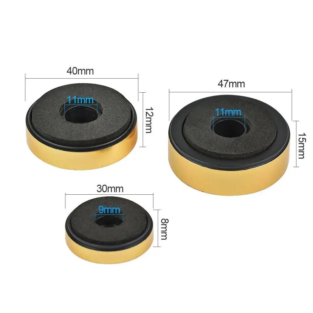 Gold Sliver Black Audio Stereo SoundBox Mats Speaker Spikes Amplifier Feet Pad Speaker Stand Feets Speaker Isolation Feet