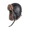 1Pc Men Women'S Pilot Aviator Bomber Trapper Hat Faux Fur Leather Snow Cap With Ear Flaps Pilot Winter Bomber Hat Ushanka Hat