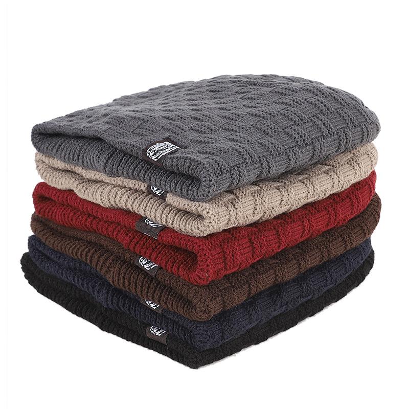 Унисекс зимняя теплая шапка модная мужская и женская толстая вязаная повседневная шапка для спорта на открытом воздухе