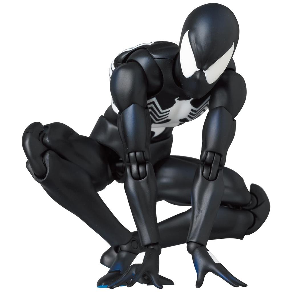 MAFEX Черный костюм Комикс Приблизительно 155 мм экшен №147 Человек-паук Вер. высокая, предварительно окрашенная фигурка.