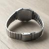 Casio Серия для молодежи Металлические Квадратные Серебристые Часы Модные Ретро Тренд Классические Квадратные LCD Дисплей Водонепроницаемые Деловые Кварцевые Часы Мужские часы Серые A700W-1A