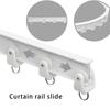 30 шт. роликовые крючки для потолочных штор, прочные рельсовые шкивы, пластиковые и стальные крючки для плавного раздвижного окна, занавески