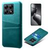 For Xiaomi 14T Case Dual Card Slots PU Leather+Hard PC Phone Cover