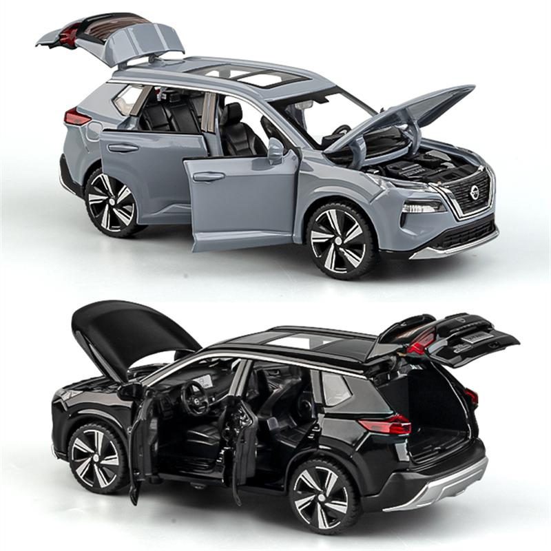 1/32 Nissan X-TRAIL SUV Модель автомобиля из литого металла Внедорожники Модель автомобиля Звук и свет Моделирование Детские игрушки Подарки