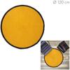 [A3512] - Mustard Yellow 'Boho' Cotton Rug - 120 Cm