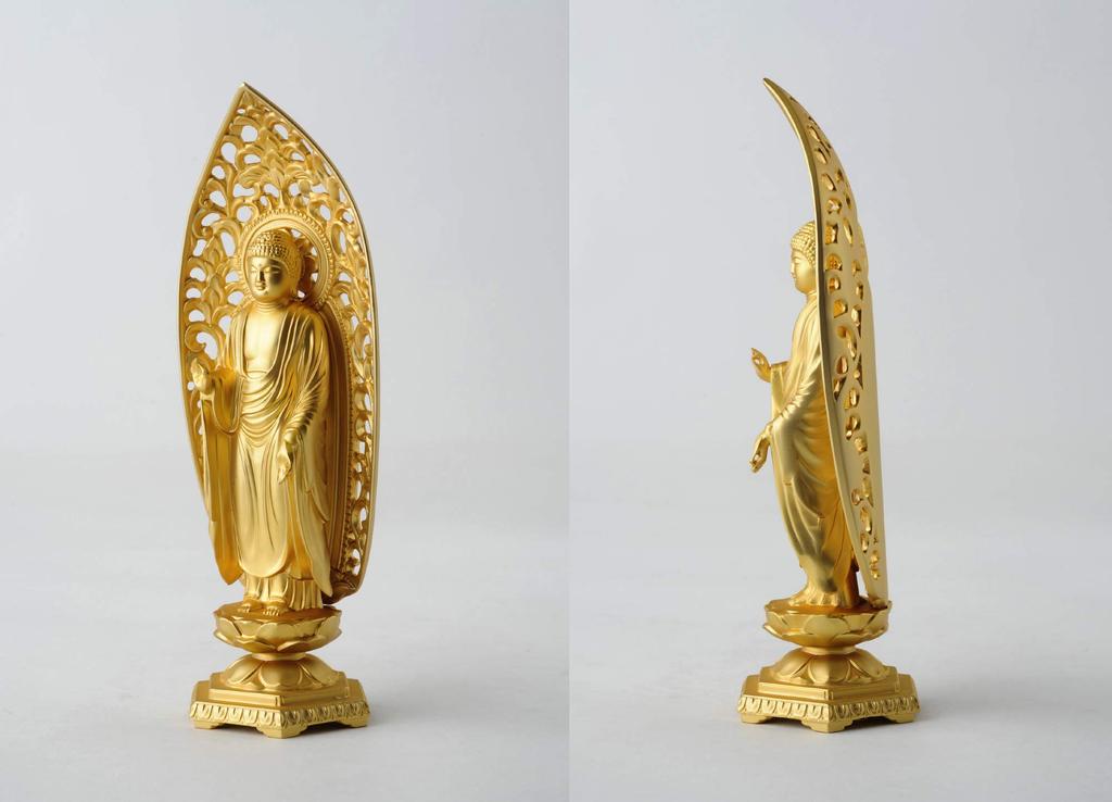 Buddha Statue Amida Nyorai Standing Statue 15cm Buddhist Hideun Makita Original In the Year of the Dog and Twelve Zodiac Guardian Zodiac Zodiac