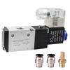 3V210 08 Electric Solenoid Valve 2 Position 3 Way Valve 1 4 Inch PT Inlet with Fittings
