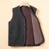 Мужской жилет большого размера с плюшевой подкладкой для мужчин среднего возраста, одежда для зимы для пожилых людей, утолщенные жилеты с теплым топом дедушки