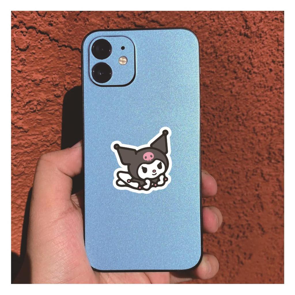 Наклейка Kuromi 50 симпатичных водонепроницаемых наклеек с фирменной печатью Kuromi, подходящих для набора, деталей, наклеек, упаковки, чемодана, автомобилей, мотоциклов, шлемов,