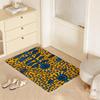 Abstract E Eyes Floor Mat Eco  Flannel Doormat Non Slip Odorless Indoor Floor Rug Soft Short Plush Home Mat