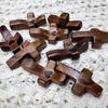 1-10Pcs Wooden Cross Decorations, Cross Fidget for Anxiety Relief, Multi-functional Spiritual Symbols for Home and Office
