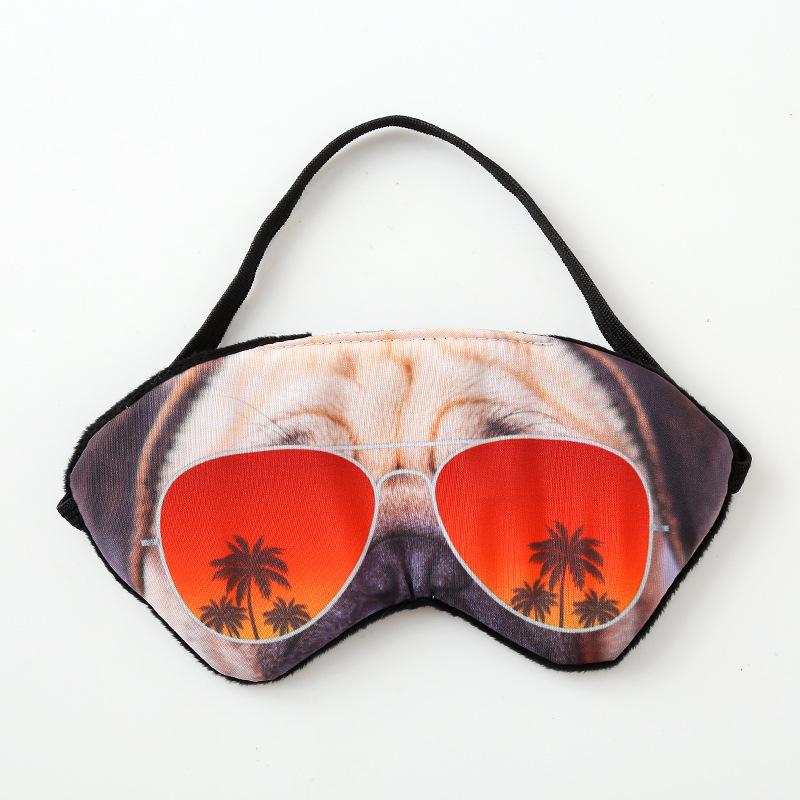 3d Animal Cartoon Eye Mask Creative Tiger Pug Cat Shading Sleep Eye Mask