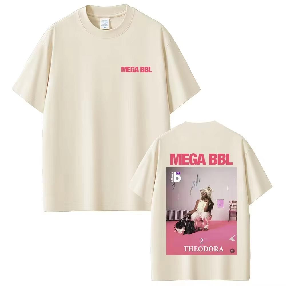 Rapper Theodora Mega Bbl Album Graphic TShirt Unisex Unisex Hip Hop Fashion Pop Music T Shirt Unisex Casual Vintage Cotton TShirts