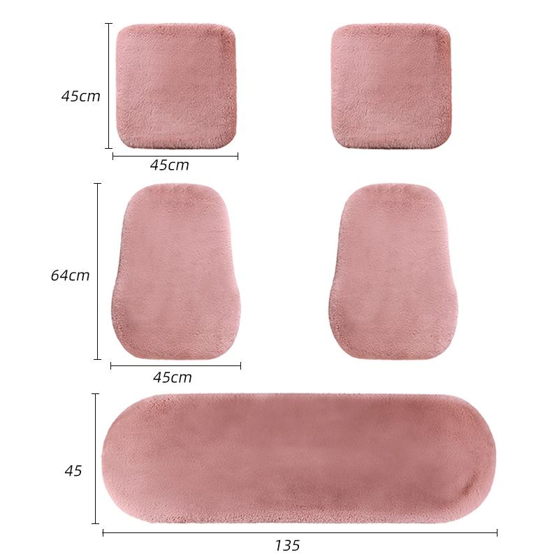 Универсальная зимняя подушка на сиденье автомобиля подголовник искусственный мех овчина передняя задняя утолщенная плюшевая накидка на сиденье автомобиля теплая пушистая автомобильная подушка