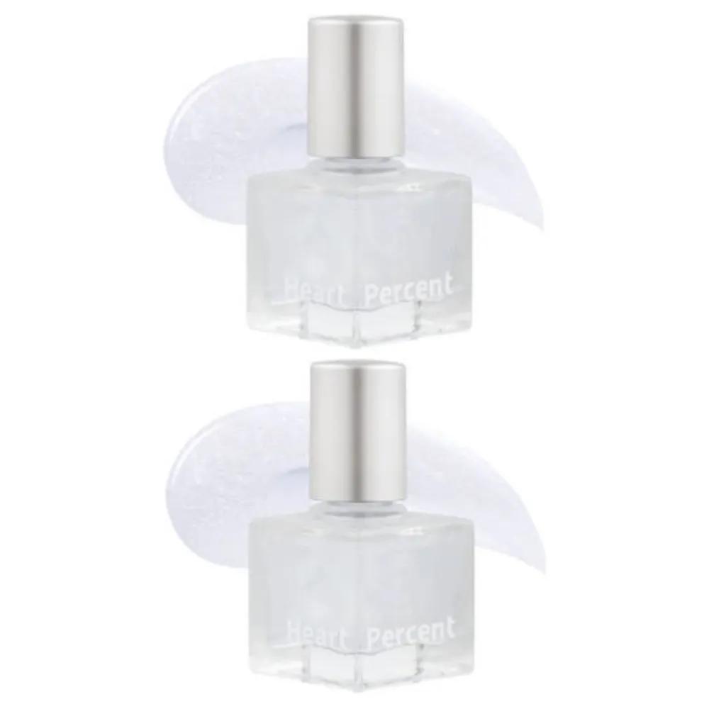 Heart Percent Plumper Volume Lip Gloss 05 Cool Glitter x2