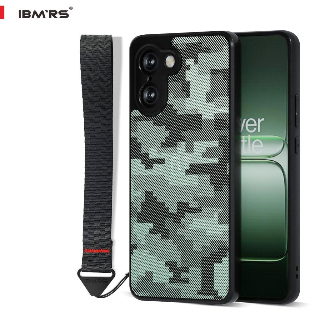 Камуфляжный защитный чехол с ремешком для OnePlus Ace 5 Racing/Nord CE5