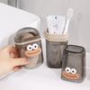 Портативный дорожный стакан для зубной щетки, мультяшный, для дома, путешествий, кемпинга, контейнер для хранения мыла, стакан для зубной щетки, зубной пасты, ополаскивателя для рта