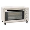 21L Mini Countertop Oven 100 Degrees C 230 Degrees C Adjustable Temp Cream White