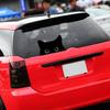 Cute Cartoon Black Cat Peeking Car Sticker - Waterproof, for Cars/Electric Motorcycles/Laptops, Fun Kitty Decal, Adorable Vehicl