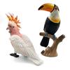 DIY Simulation Toucan Cockatoo Animal Bird Parrot Figurine Home Decor Miniature Fairy Garden Decoration Accessories Modern