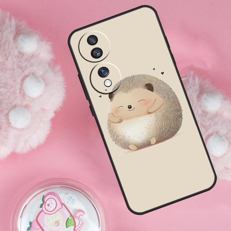 Чехол Животное Ежик Для Honor 200 Pro 50 70 90 Lite X9b X9a X8b X8a X8 X9 X9c Honor Magic 7 6 5 Lite Обложка