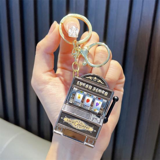 Мини-казино игровая консоль брелок портативный пластиковый брелок забавный подарок для геймеров многофункциональный игровой брелок