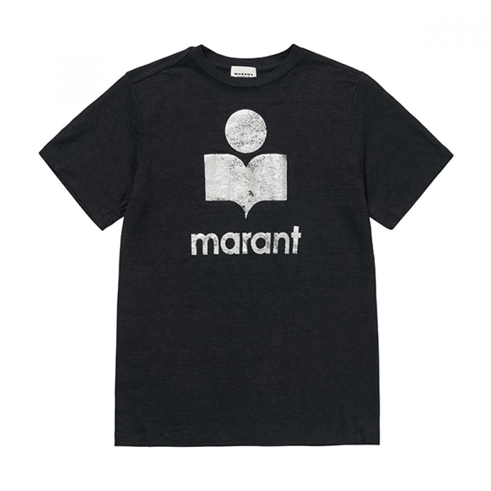 ISabelle Marant TS0001fb A1n10e 01bk Zewel Zewell Льняная Женская S Футболка с коротким рукавом