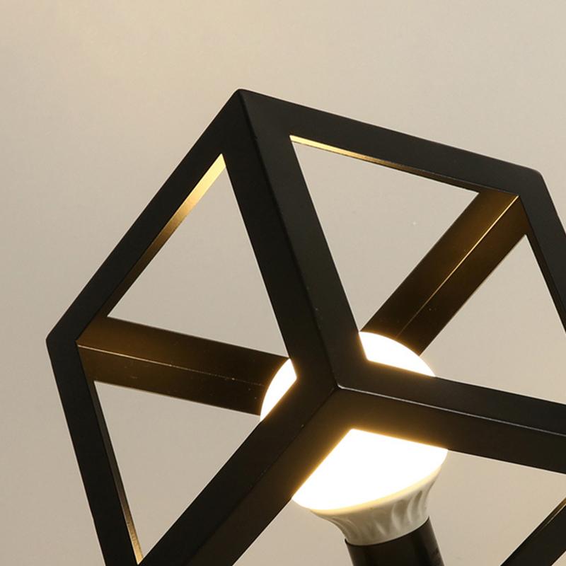 For Home Corridor Geometric Iron Ceiling Lamp Cover Black Ceiling Light Lampshade Cozy Decor