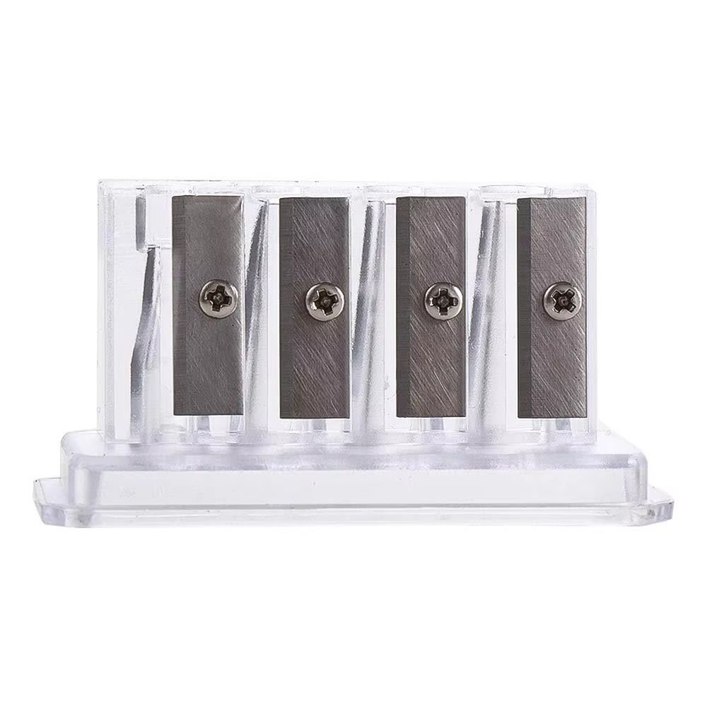 4 Holes Charcoal Sharpener Multi-functional Sketching Students Manual Sharpener School Use