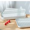 Plastic Drain Tray Cups Double-layer Tea Trays Household Drainage Racks Serving Plate Kitchen Organizer Fruit Storage Rack Tools