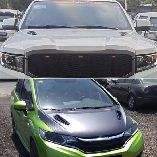 2 шт., универсальный капот с воздуховыпускным отверстием из АБС-пластика, защита от царапин, декоративная крышка вентиляционного капота для автомобиля