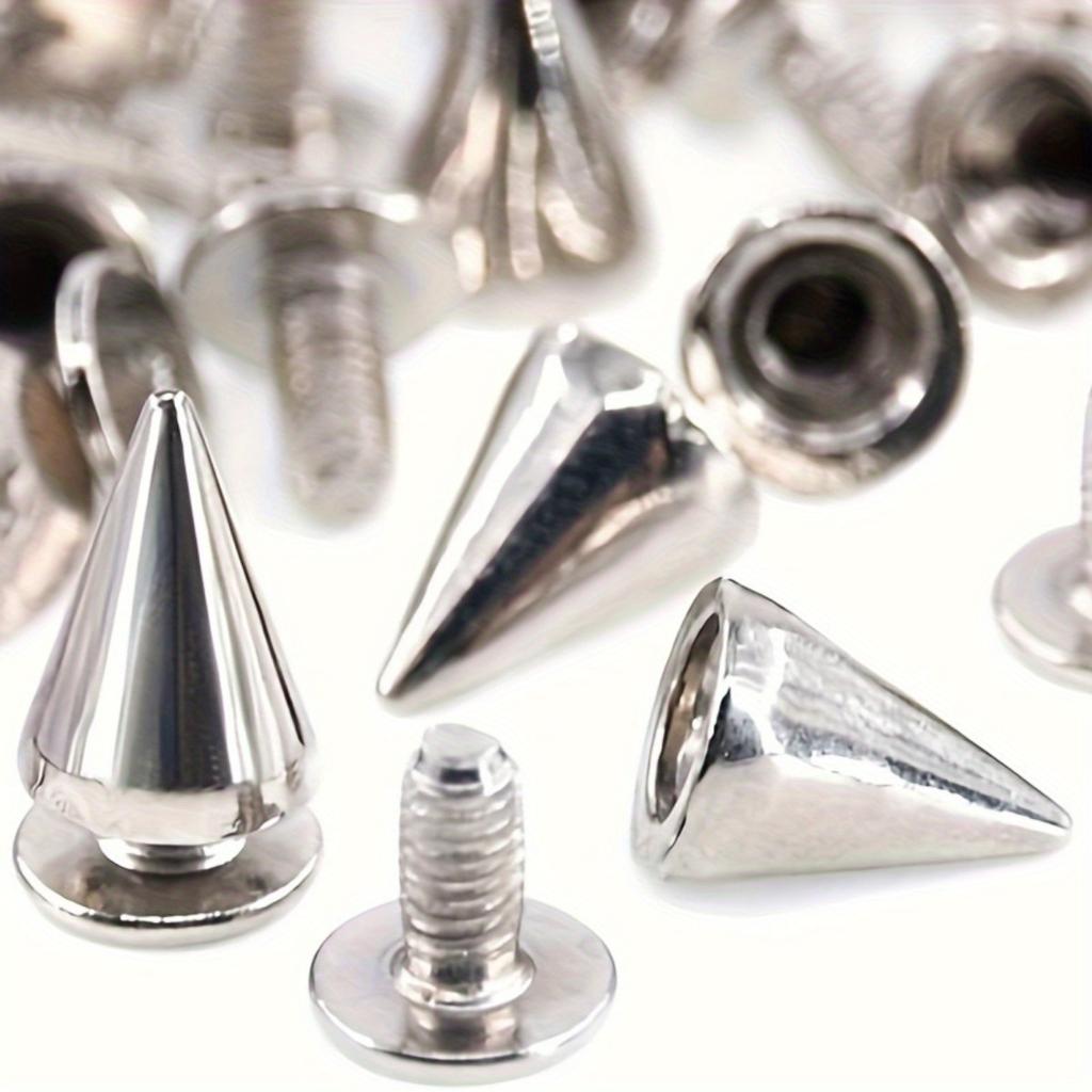 50pcs Bullet Tapered Nails And Studs DIY Leather Craft Cool Rivets Punk Rivets Coat Studs