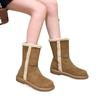 Fashion Winter Short Plush Mid-Calf Boots 2024 Hot Sale Ladies Shoes Slip-on Women's Boots Fashion Turned-over Edge Casual Boots Women