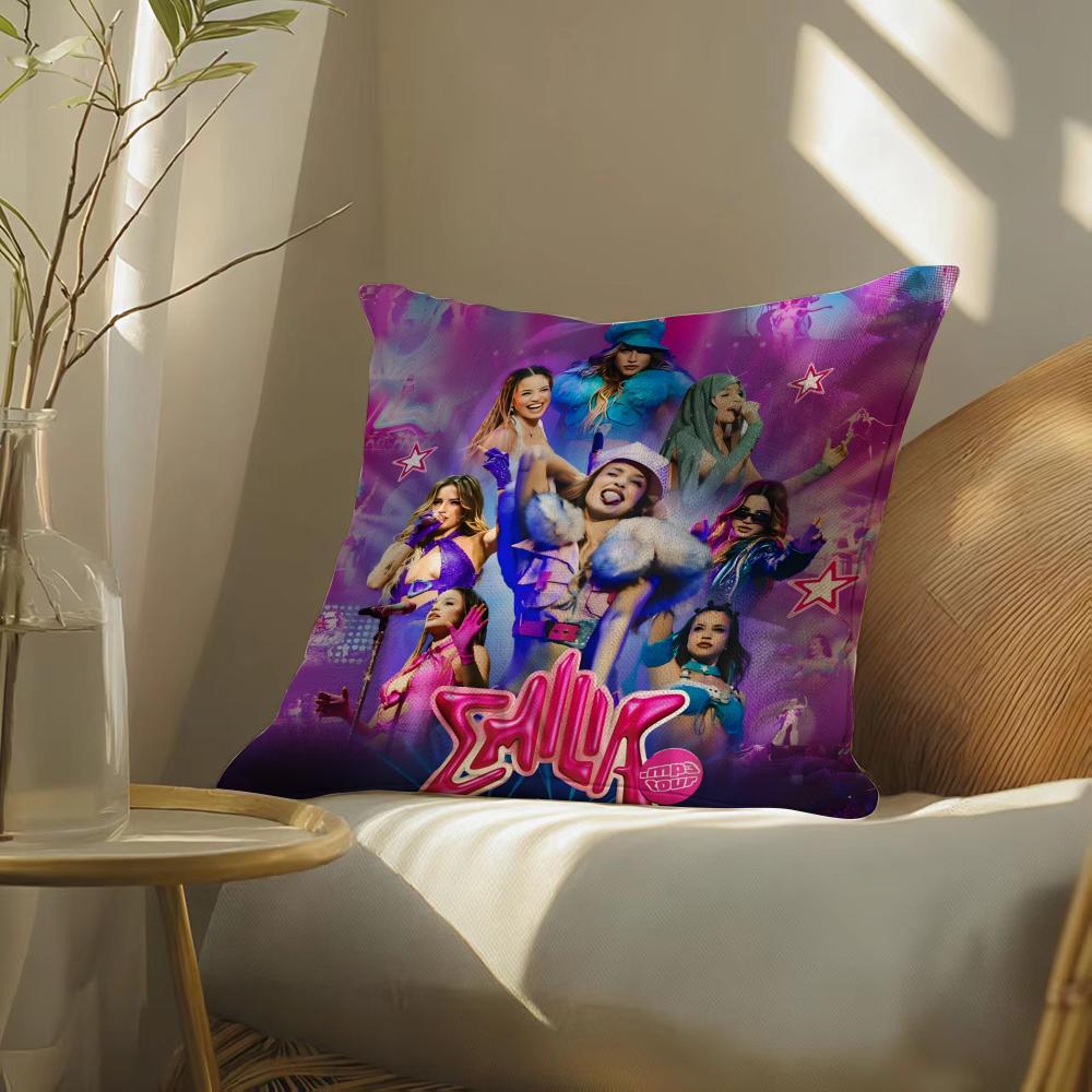 Emiliae-Emiliasingerm-Mernes.Mp3 Pillow Case Pillowcase, Double-Sided Printed, Sofa Cushion, Bedroom Headboard