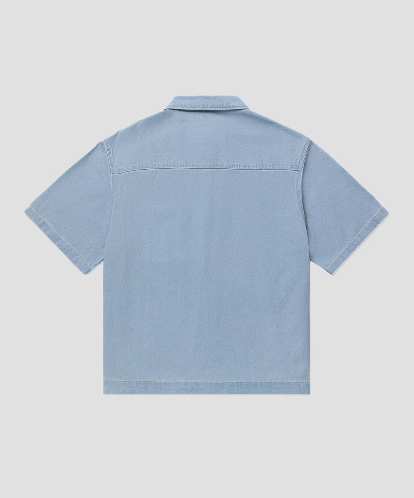 Dickies Свободная джинсовая рубашка с большим карманом Цвет: Туманно-синий