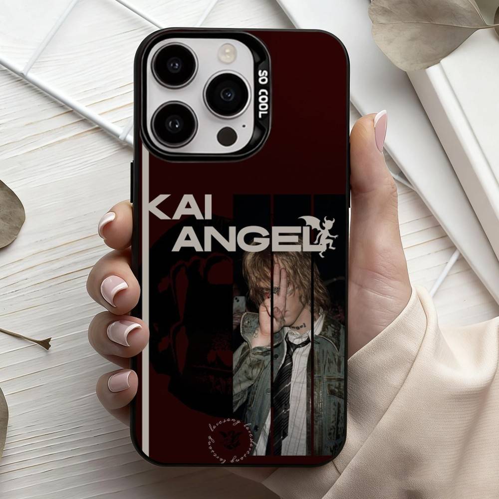 Чехол для телефона Singer K-Kai A-Angel d-Damage Для iPhone17,16,15,14,13,12,11 Plus,Pro Max Черный Конфетный серебристый чехол для телефона