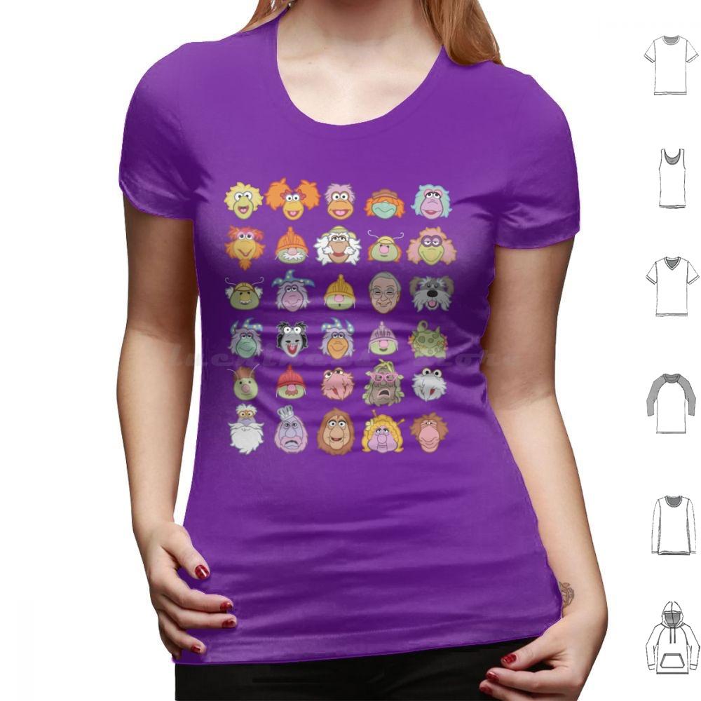 Fraggle Rock T Shirt Cotton Men Women DIY Print Fraggle Boober Wembley Gobo Mockey Dance Your Cares Away Doozer 80s Tv Show