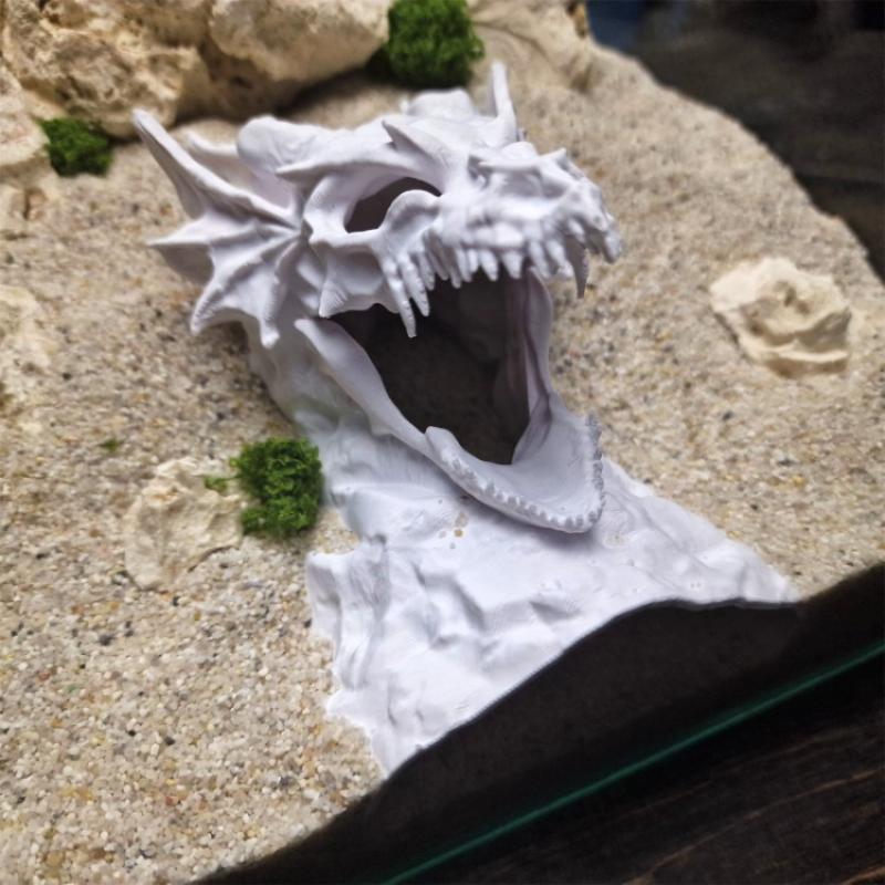 Новое Украшение для Аквариума Аквариум Подземный Тоннель Пещера 3D Печатный Укрытие Домики Размножение Укрытие Украшения