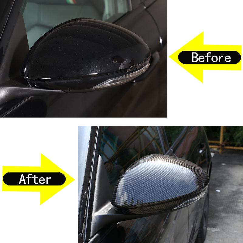 Для Alfa Romeo Giulia 2017 2018 ABS углеродное волокно боковое зеркало заднего вида автомобиля декоративная крышка отделка наклейка авто