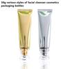 1Pcs Gold Silver Empty Refillable Plastic Soft Tubes Squeezable Bottle Cosmetic Container For Facial Cleaner Lotion Hand Cream