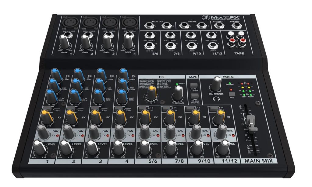 MACKIE MIX12FX Analog Mixer with Effects Ultra-compact Built-in